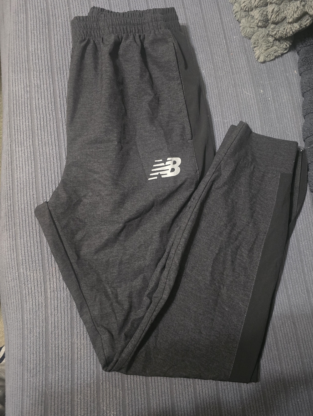 New Balance Charcoal and Black Men's Athletic Joggers